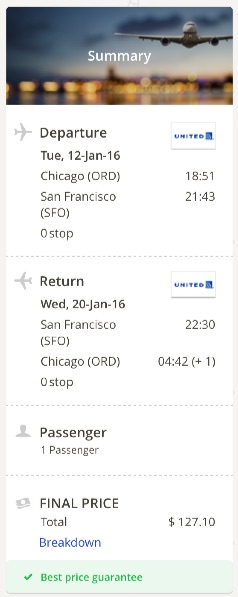 Chicago to San Francisco