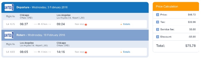 Chicago to Los Angeles