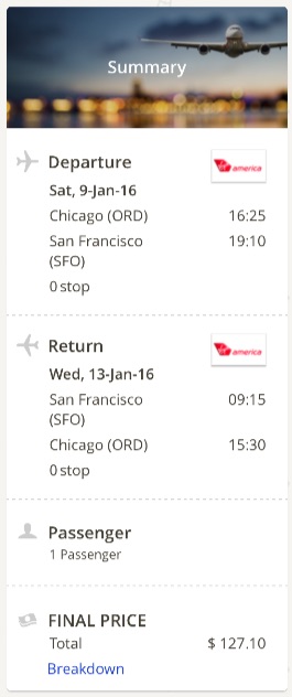 Chicago to San Francisco