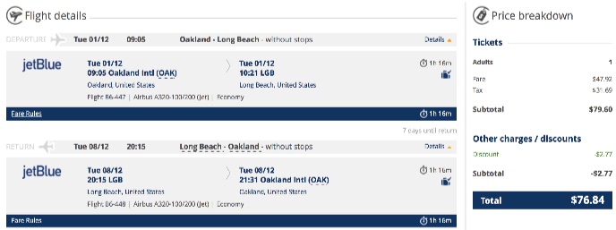 San Francisco to Los Angeles