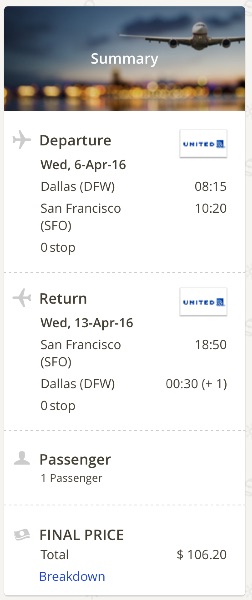 cheap flights from Dallas to San Francisco