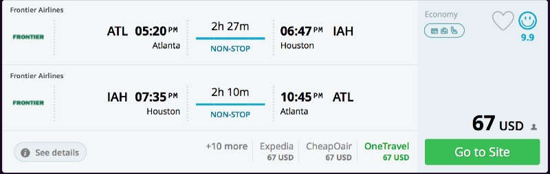 Atlanta to Houston