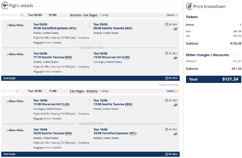 Atlanta to Las Vegas