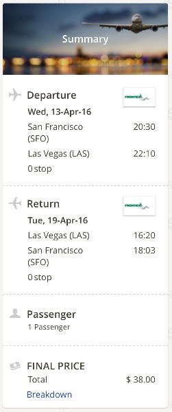 San Francisco to Las Vegas