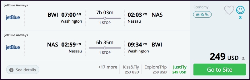 Washington to Nassau