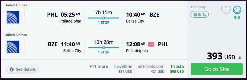 Philadelphia_to_Belize_City_flights_-_momondo